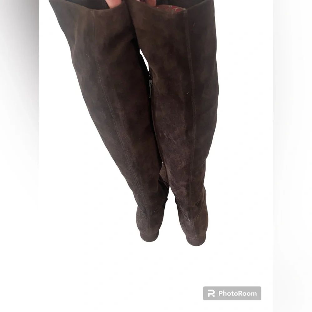 L'Autre Chose Vero Cupid Brown Suede Knee High Boots‎ 37